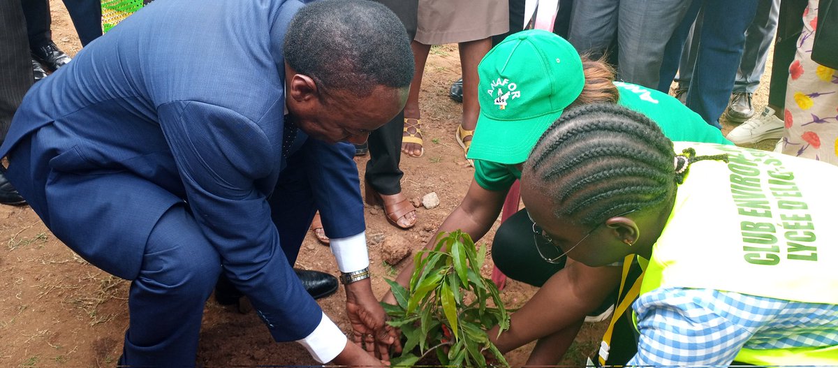 MoussangAdrien1's tweet photo. 21/03/23
"Les forêts et la santé", thème de la celebration de l'arbre cette année. A Yaoundé, des arbres plantées par des lycéens, l'IRD et le CIRAD ont lancé une exposition de 2 ans sur les forêts tropicales au Cameroun. 14 localités concernées.
#IRD
#CIRAD
#Fao
#Minfof https://t.co/7lk6O6u4Xm