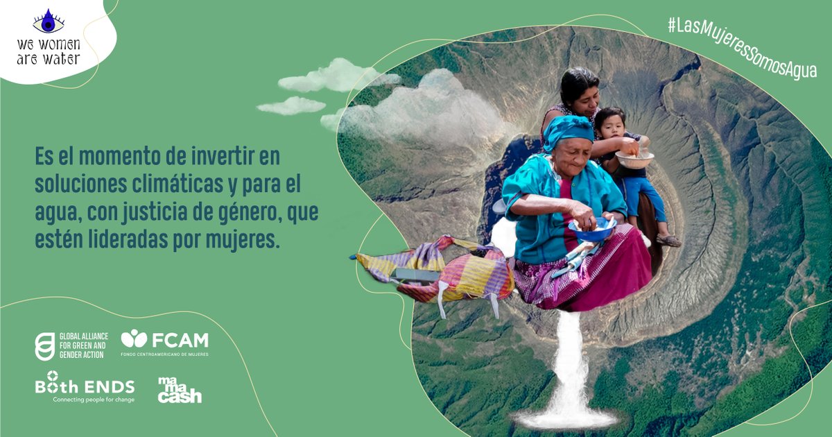 #Continuamos con la #CampañaLasMujeresSomosAgua Desde Bolivia rechazamos las #FalsasSoluciones y exigimos apoyo a las verdaderas alternativas desde los pueblos y las mujeres. 
¡Hola a quienes están participando en la conferencia <a href="/UN_Water/">UN-Water</a>! 🌈💧