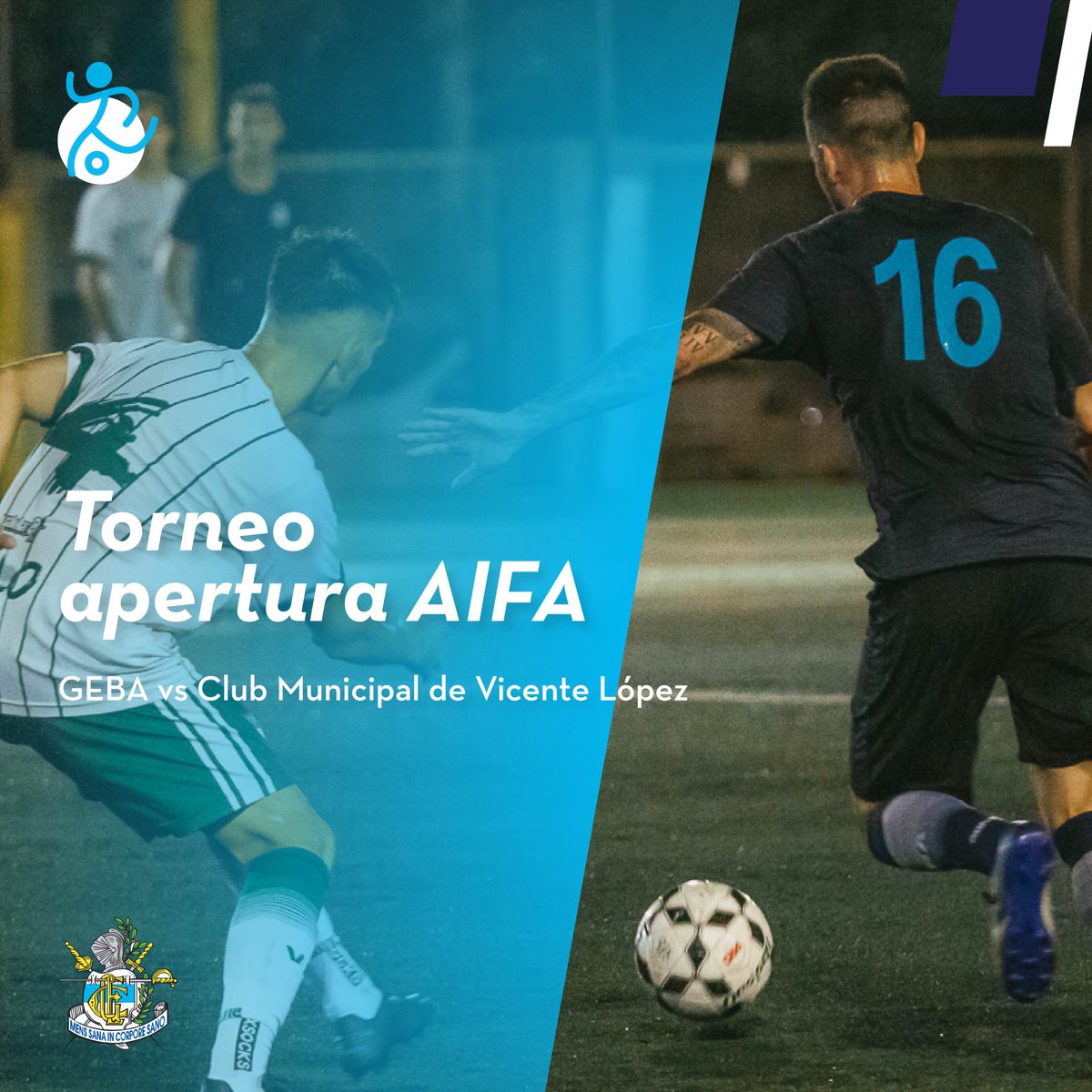 gebaoficial's tweet image. Comienzo del Torneo Apertura AIFA de Fútbol Masculino Representativo⚽
En el partido inaugural del campeonato, los chicos de #GEBA enfrentaron al Club Municipalidad de Vicente López, haciendo de locales en la Sede San Martín.
Su próxima presentación será el próximo sábado 25/03