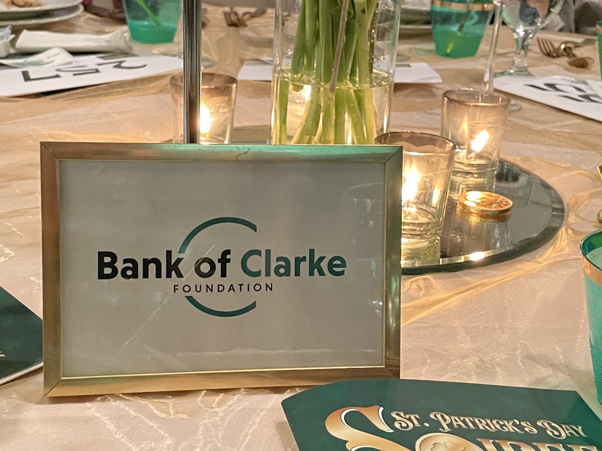 BankofClarke's tweet photo. The Bank of Clarke Foundation was proud to be the gold sponsor of the 2023 Annual Clarke County Education Foundation Gala this past weekend. Thank you for all who came! #Banklocal #Buildinglifelongrelationships #Werethebankforthat https://t.co/ZbauQK1J2Q