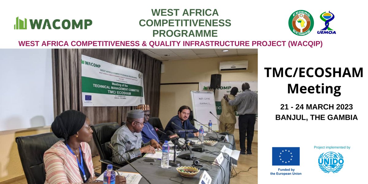 While renewing its commitment to supporting <a href="/UNIDO/">UNIDO</a>’s efforts, <a href="/SillahGirl/">Aisha Sillah</a>/<a href="/EUinTheGambia/">EU in The Gambia</a> expressed confidence that the validation of the draft #ECOSTAND #standards will ↗️ the region’s competitiveness &amp; facilitate the integration  #ecowas_cedeao region into the global economy.