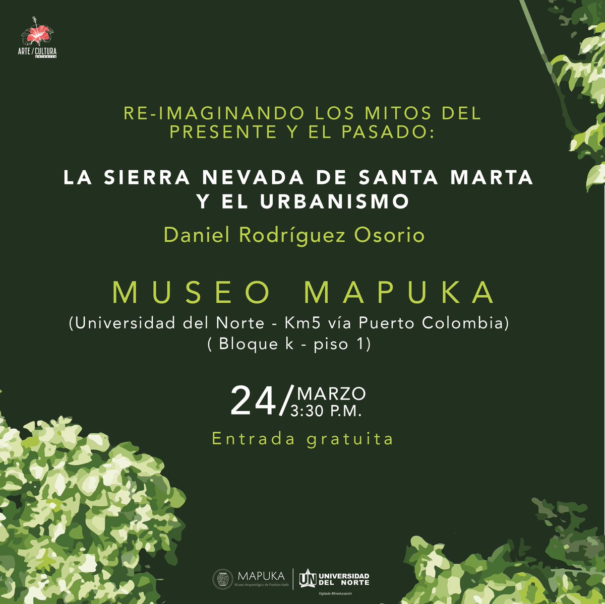 MapukaUninorte's tweet photo. Conoce más sobre el urbanismo de la Sierra Nevada de Santa Marta en esta charla a cargo de Daniel Rodríguez, arqueólogo y antropólogo. https://t.co/rQvxiV3k4T