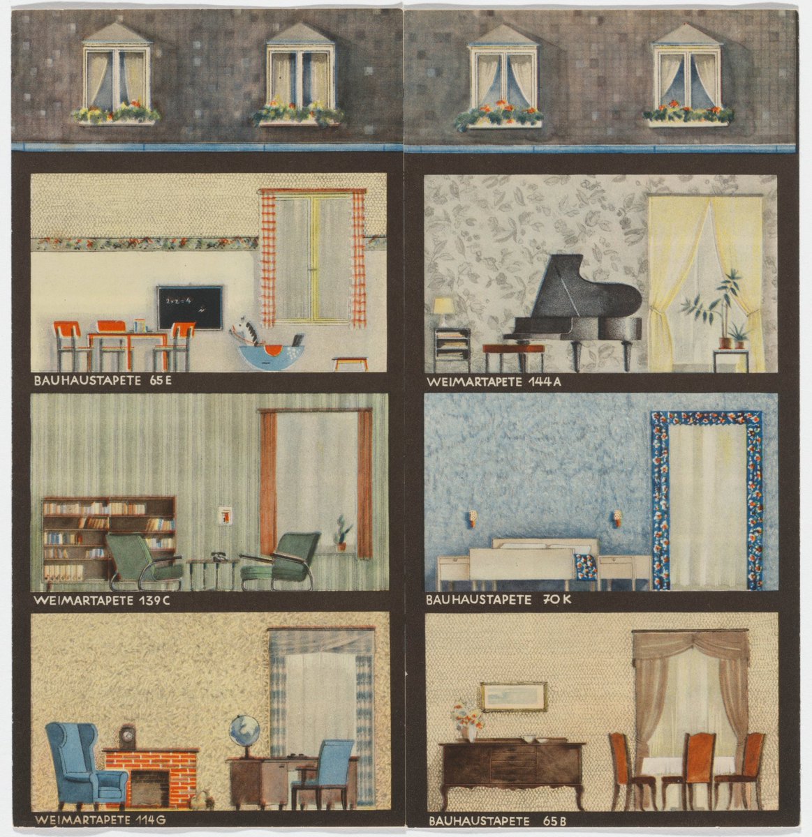 presentcorrect's tweet photo. Bauhaus wallpaper collection. 1930-37. In collaboration with Rasch Brothers Wallpaper, in Bramsche.
https://t.co/Nt41JTExUi

https://t.co/RYAtmYRZOC

https://t.co/SIVf5eg8CT https://t.co/MaRMxd51Iz