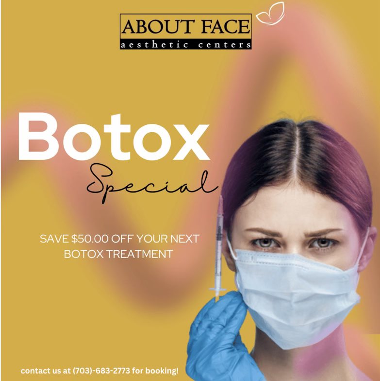 ABOUTFACECENTER's tweet image. BOTOX SPECIAL!!!!
.
.
.
#cosmeticspa #cleanface #skinroutine #brighterskin #prettyface #medicalspa #facecare #acnefree #poresfree #detoxifyskin #alexandriava #virginia #facewash #skin #skincare #dermalfiller #facial #esthetician #aesthetics #aboutface