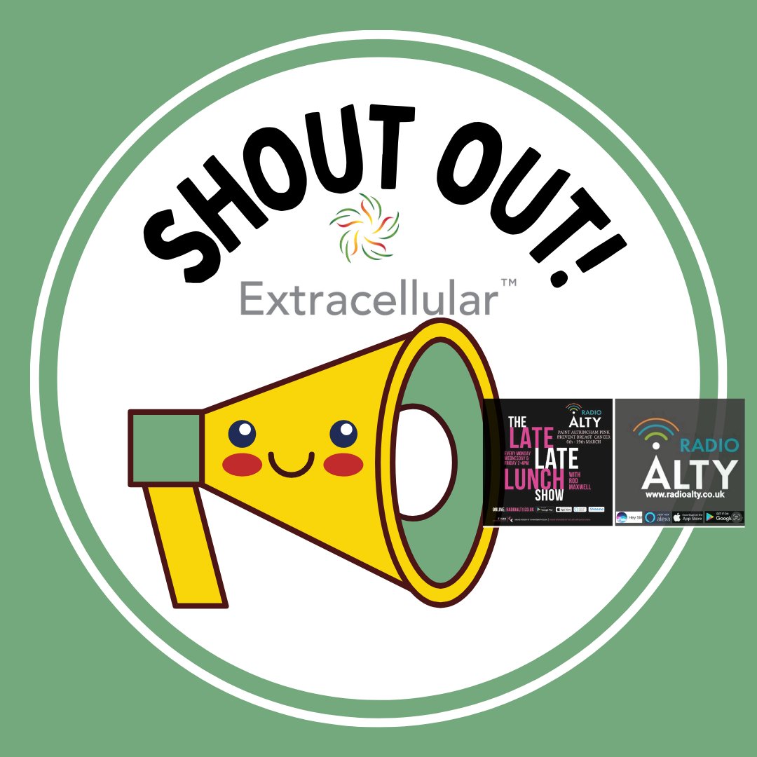 ExtracellularRM's tweet photo. Hey everyone, 
If you missed Dr Niruban's interview on #theLateLateLunchshow, Radio Alty yesterday!
Check it out here: 
https://t.co/ozRuOQJzS1

#listentothis #RadioAlty  #womenshealth #CheckUps #Healthcare #PrivateClinic #AltrinchamBusiness #extracellular #DrNiruban #RadioAlty https://t.co/Btymj1jffb
