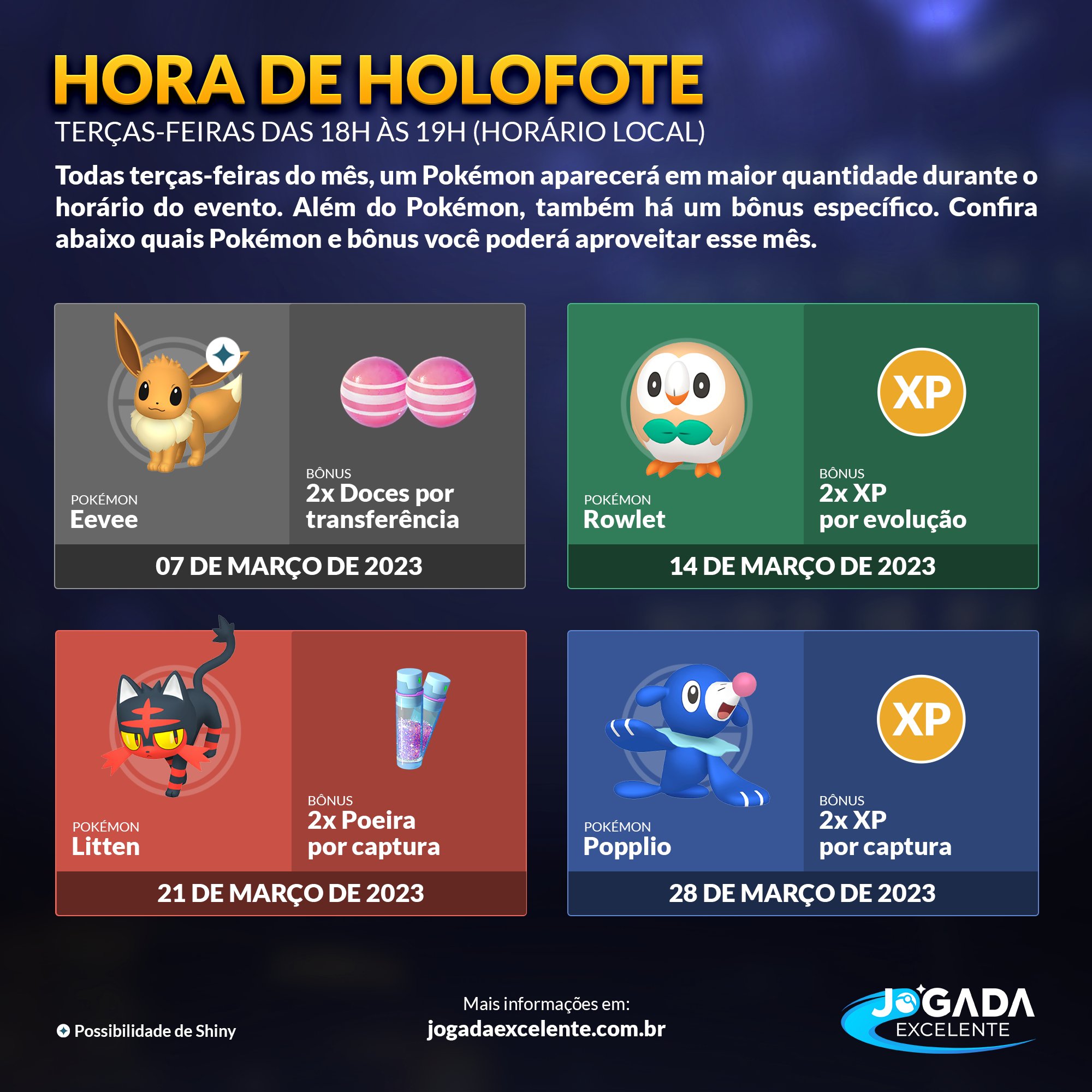 Confira todos os detalhes do evento de - Jogada Excelente