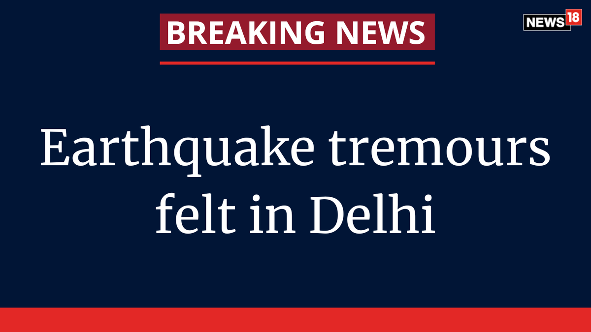 CNNnews18's tweet photo. #BreakingNews | #Earthquake tremours felt in Delhi

#Delhi #DelhiEarthquake https://t.co/IJ2JhD8zzz