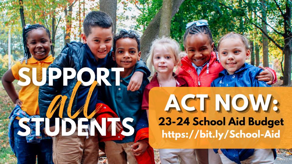 Charter schools are public schools and we need help reminding our lawmakers that funding needs to be equitable! Please take a quick minute to fill out this form to show your support:  bit.ly/School-Aid