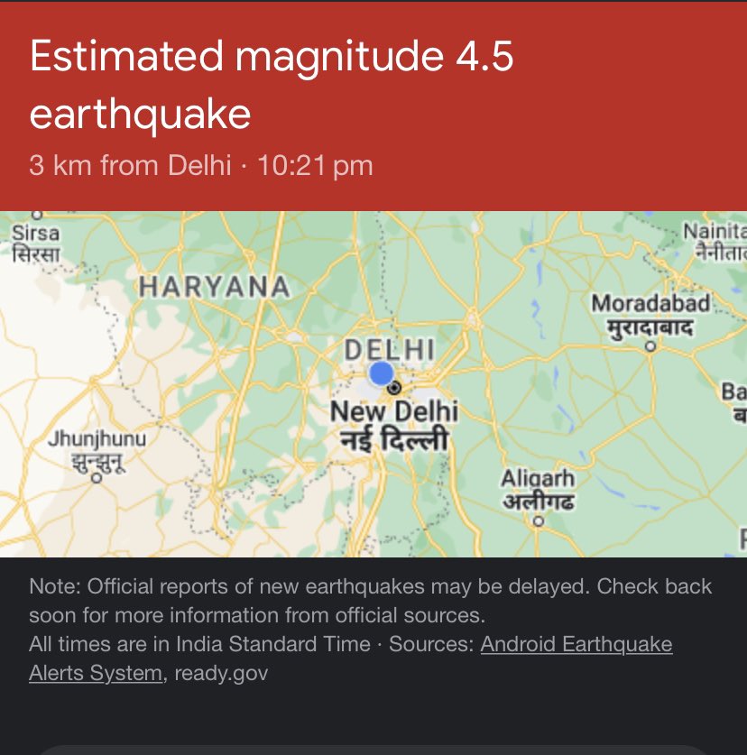 pawan_nara's tweet image. Earthquack in Delhi . Right now