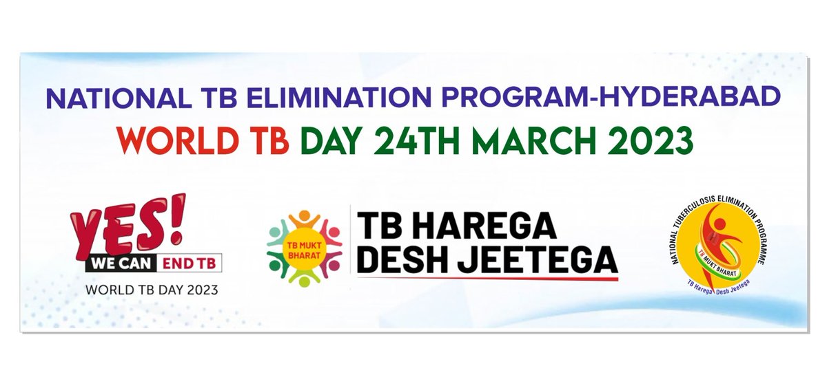 TbHyderabad's tweet photo. World TB Day March 2023 
Yes We Can END TB. https://t.co/oatKirjFar