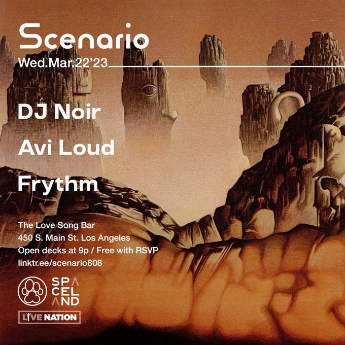 DJ NOIR JBW - KEEP THE VIBE ❄️👑 (@downbydfault) on Twitter photo Very excited to be back on the wheels tomorrow night <a href="/scenario808/">SCENARIO 🔊</a> w/ these talented bbs <a href="/AviLoud/">avi</a> and <a href="/frythm_/">Frythm</a> 👑🤩 much love to <a href="/daddykev/">Daddy Kev</a> <a href="/ALPHAPUP/">Alpha Pup</a> <a href="/SpacelandLA/">SPACELAND PRESENTS</a> <a href="/LiveNation/">Live Nation</a> <a href="/TheLoveSongBar/">The Love Song Bar</a> bar for holding it down week to week 🙏🏽👇🏽eventbrite.com/e/515620584047 Very excited to be back on the wheels tomorrow night <a href="/scenario808/">SCENARIO 🔊</a> w/ these talented bbs <a href="/AviLoud/">avi</a> and <a href="/frythm_/">Frythm</a> 👑🤩 much love to <a href="/daddykev/">Daddy Kev</a> <a href="/ALPHAPUP/">Alpha Pup</a> <a href="/SpacelandLA/">SPACELAND PRESENTS</a> <a href="/LiveNation/">Live Nation</a> <a href="/TheLoveSongBar/">The Love Song Bar</a> bar for holding it down week to week 🙏🏽👇🏽eventbrite.com/e/515620584047