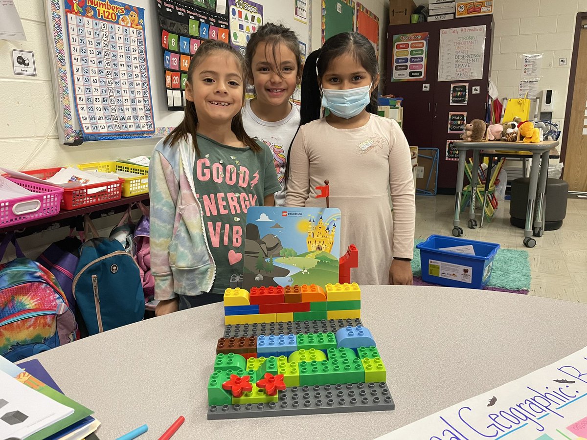 drpepperteach's tweet photo. My students created a setting using fairy tale legos during centers, next step is to record their stories in SeeSaw! https://t.co/eKDCqkn3s8