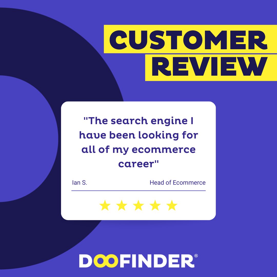 doofinder's tweet image. 🌟 Five stars all around! Our users agree that Doofinder&apos;s search engine is top-notch. Don&apos;t take our word for it, check out these 5-star reviews and see for yourself! 

#Doofinder #eCommerceSearch #eCommerceSolution #AdvancedSiteSearch #AIPoweredSearch #SearchSolution