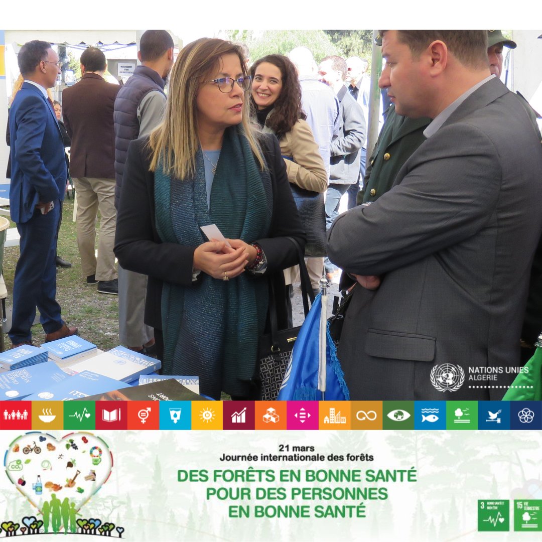 Retour sur évènement 👉 Célébration de la Journée 🌍 des Forêts 
Avec la participation de <a href="/FAOAlgerie/">FAO Algérie</a> <a href="/UNICEFAlgerie/">UNICEF Algérie</a> <a href="/PNUDAlgerie/">PNUD Algérie</a> <a href="/UNFPAAlgeria/">UNFPA in Algeria</a> <a href="/WFP_MENA/">WFP in the Middle East & North Africa</a> <a href="/ImedKhanfir/">imed khanfir</a> <a href="/faiza_bendriss/">Faiza Bendriss</a> <a href="/souraya_hassan/">SourayaHassan</a> <a href="/irinabuttoud/">Irina Buttoud</a>