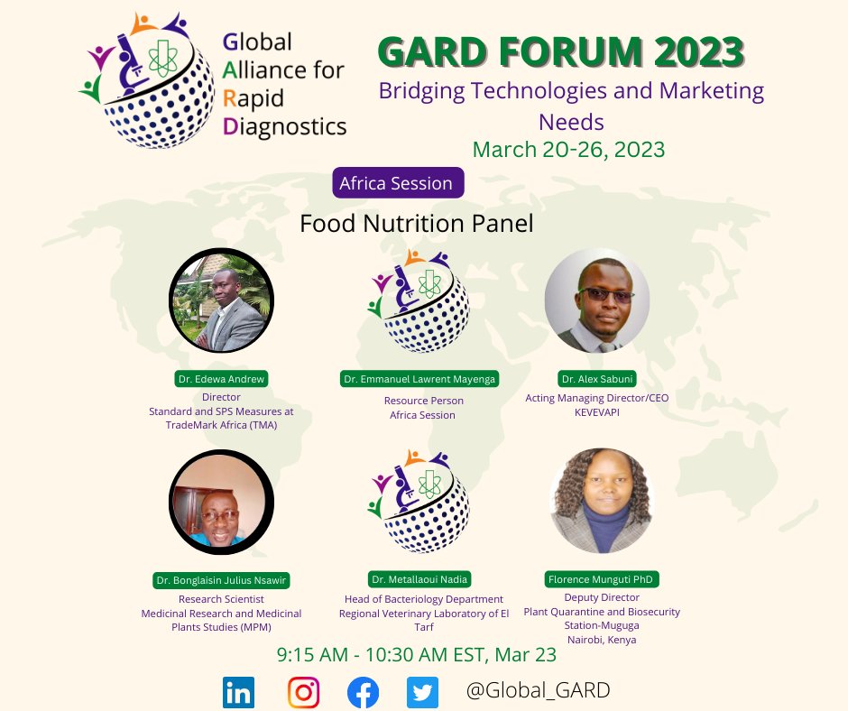 global_gard's tweet photo. 🧠Exciting news! We're hosting a virtual event and registration is now open. Attend the African Session as first regional session of GARD Forum 2023.
Free Registration at https://t.co/wGKV3197Dg
#GARD2023 https://t.co/aAUUtAwQ9l