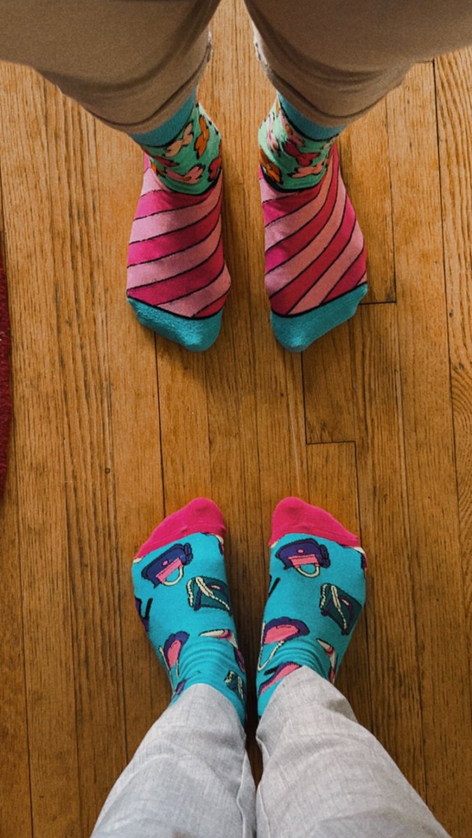 Rock your socks!! World Down Syndrome day. Students had a great time decorating their socks today !