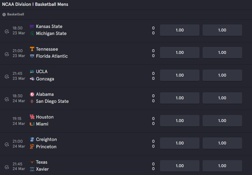 #NCAA games are now open and ready for wagers as #MarchMadness starts to heat up! 

#BET $BET #GambleFi