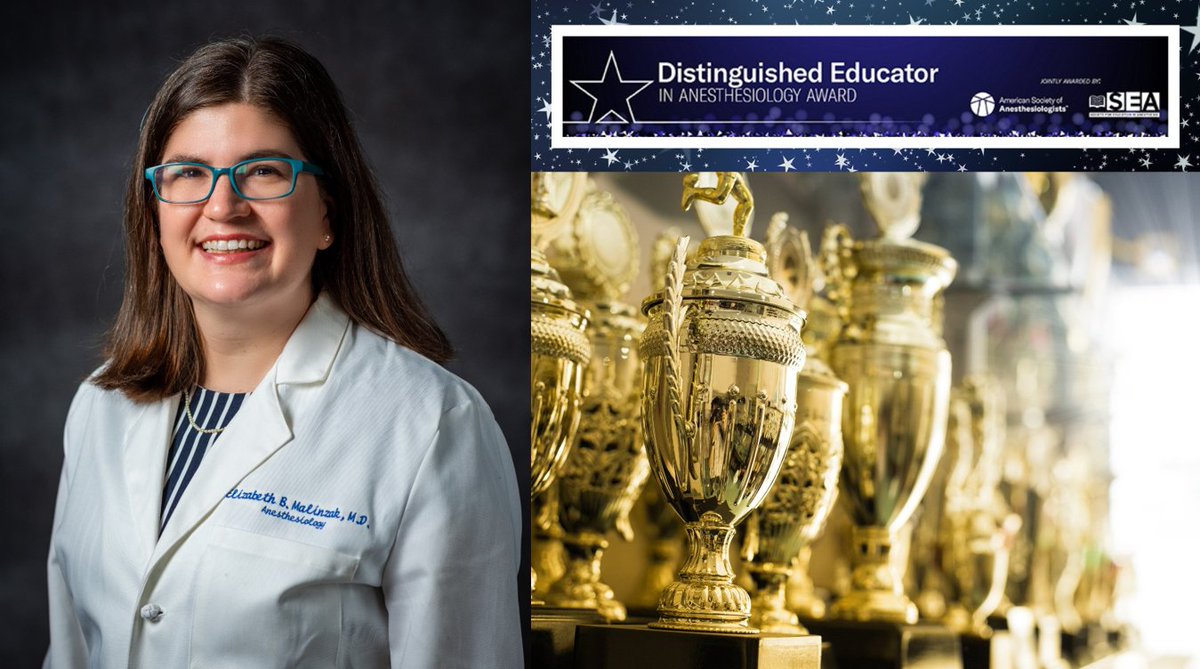 Duke Anesthesiology (@Duke_Anesthesia) on Twitter photo 2023-03-21 17:06:43 👏to our @ebmalinzakMD on being selected as a recipient of the ASA-SEA @ASALifeline @SEAnesHQ Distinguished Educator in Anesthesiology Award, recognizing her significant contributions to the advancement and sharing of anesthesiology knowledge. 🔗tinyurl.com/5bpa4cwr 👏to our @ebmalinzakMD on being selected as a recipient of the ASA-SEA @ASALifeline @SEAnesHQ Distinguished Educator in Anesthesiology Award, recognizing her significant contributions to the advancement and sharing of anesthesiology knowledge. 🔗tinyurl.com/5bpa4cwr