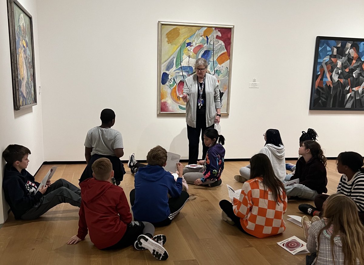 And now, a museum educator appreciation tweet. Seeing these children engaging with art in this way reminds me that THIS is at the core of everything museums do. Going forward, these kids will feel at home in museums &amp; confident in their own ability to engage with art ❤️ #artsed