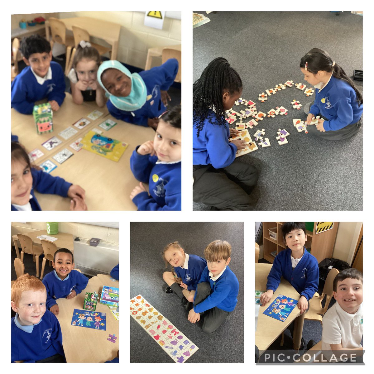 KensingPrimary's tweet photo. #1AB worked so hard this morning with their English, they had some puzzle time. They are getting really good at solving puzzles and working together as a team #teamwork #sharing #solvingpuzzles https://t.co/EMuLBCxZKk