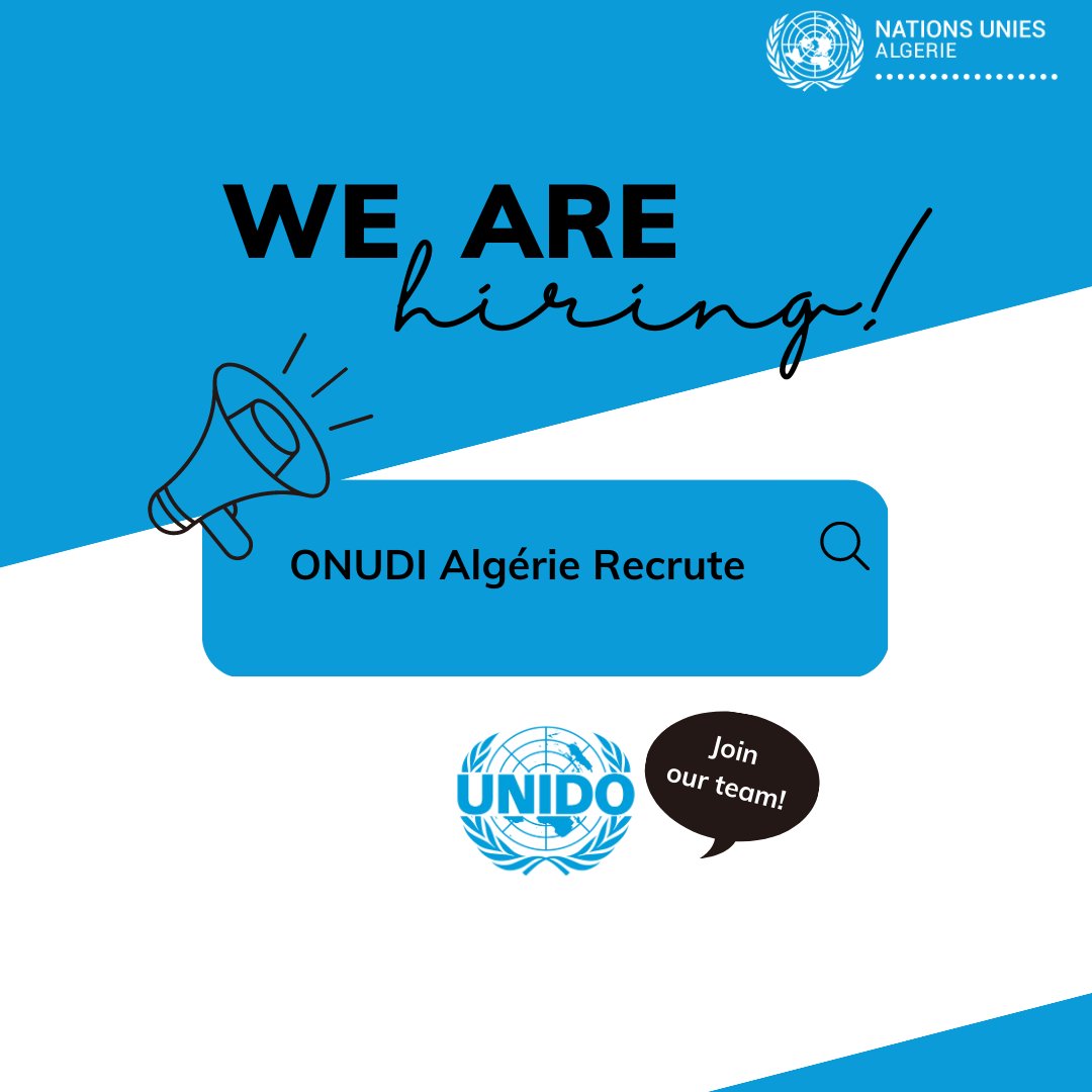 UNALGERIA's tweet photo. 📣.@UNIDO_Algeria  recrute !
Appel à candidature pour les #PME ds la filière de la #datte à Biskra.
❓Participation au programme d'amélioration de la sécurité sanitaire alimentaire et d'aide à l'exportation.
⏰Date limite de soumission: 3⃣1⃣ Mars 2023
🔗https://t.co/jVkXPDXVqf https://t.co/tXqvWIEJfE