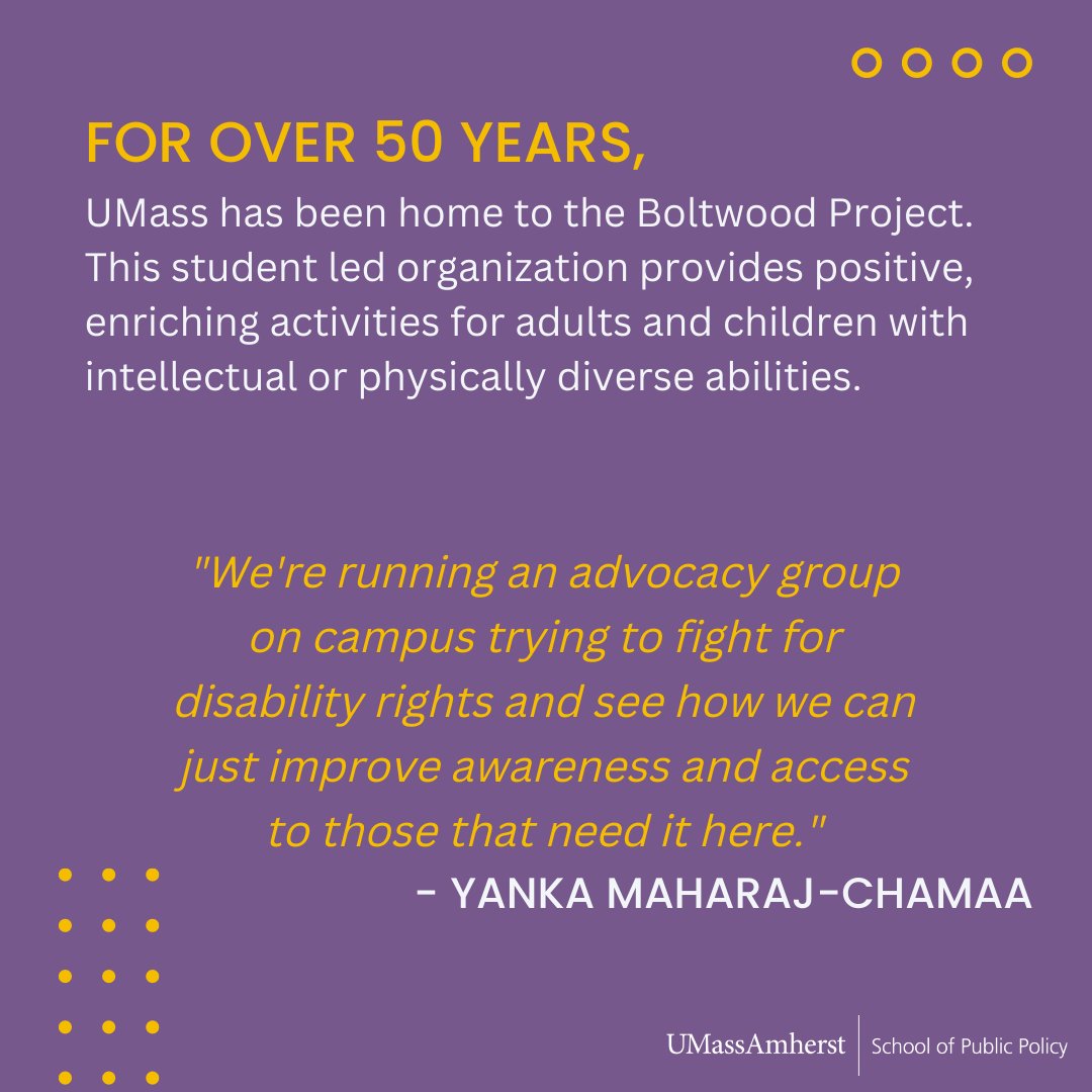 UMassPolicy's tweet photo. We are proud to highlight our undergraduate students involved with The Boltwood Project: Jocelyn Canton, Ella Swinnerton, Mary Vasquez-Cruz, and Yanka Maharaj-Chamaa.🌟
➡️ Learn more about this important UMass organization at https://t.co/LbCPkLYoPH.
#umassspp #goumass #spppride https://t.co/pNxTNbnZbU
