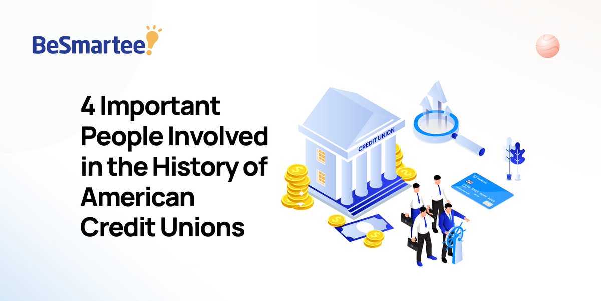 BeSmartee's tweet image. Credit unions have a long and fascinating history. Meet four of the people responsible for making them widely available to the public.
besmartee.com/blog/credit-un…