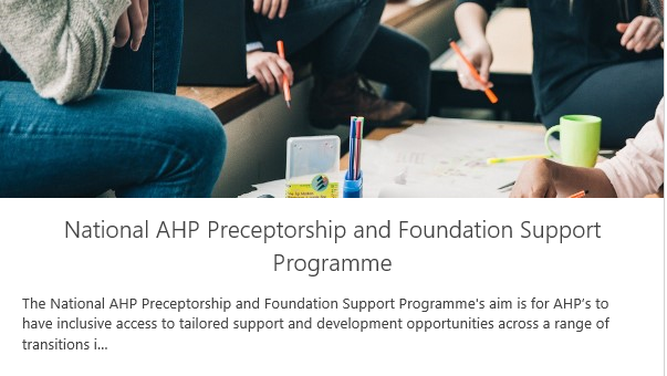 March edition of the National AHP Preceptorship &amp; Foundation Support programme should have hit your inbox this afternoon- lots to update &amp; get involved with! #NationalAHPPreceptorship  
sway.office.com/aezsOYHFUfsd0m…

<a href="/MarriottHelen/">Helen Marriott</a> <a href="/amandaweaves/">Amanda Weaver (she/her) 💙</a> @mikekcpearce <a href="/mcminnis_rach/">McMinnisR</a>