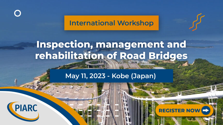 On May 11th PIARC &amp; JARA host in Kobe, Japan the International Workshop on bridges, covering inspection, management &amp; rehabilitation. Don't miss this opportunity to celebrate the 25th anniversary of the Akashi Kaikyo Bridge!

Register here: t.ly/24P0