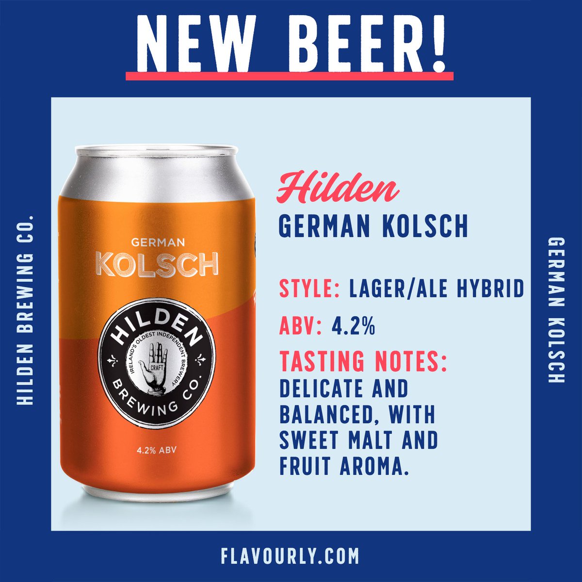 The delicious German Kolsch is brought to us by Hilden Brewing Co.! 🍻
flavourly.com/products/hilde…