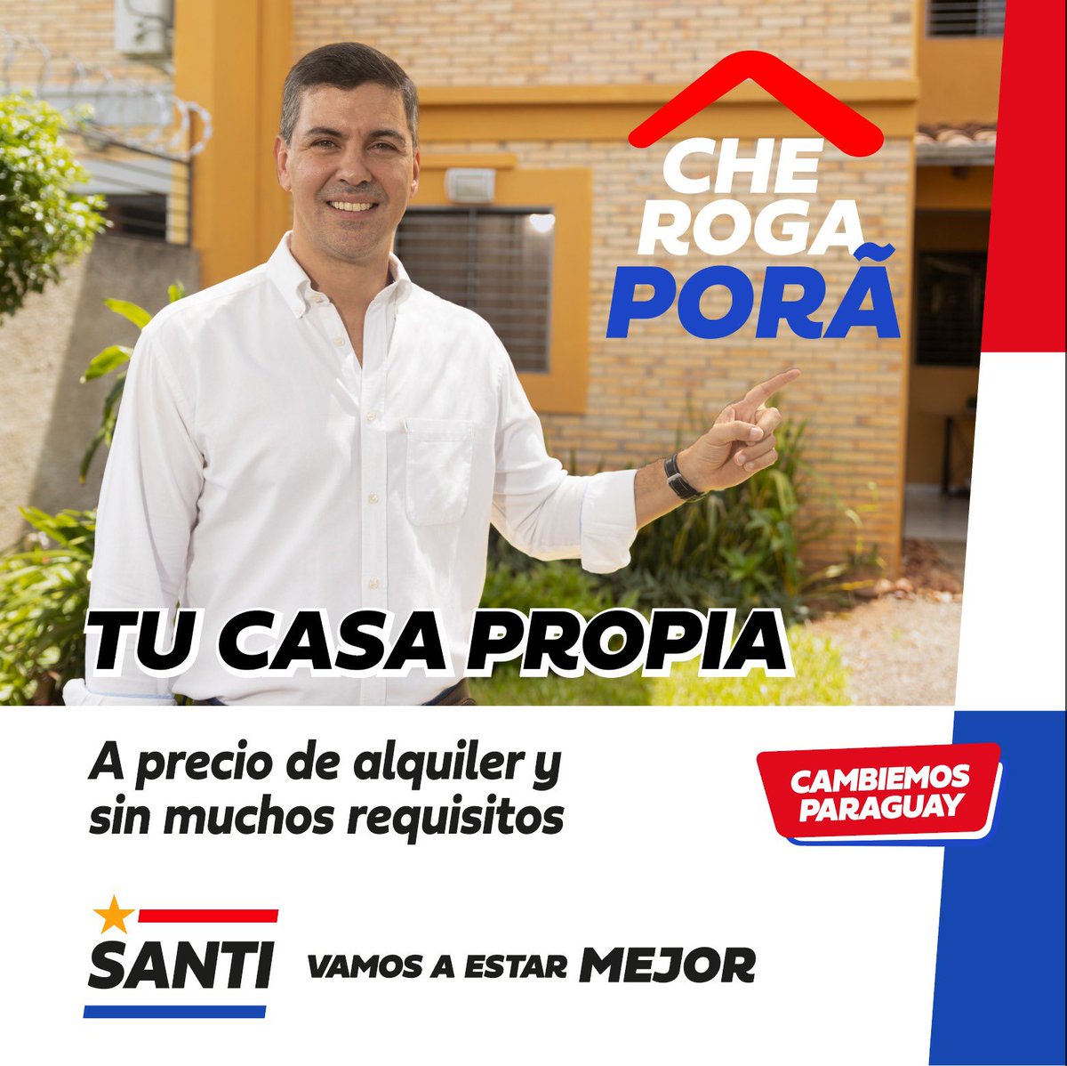 Con el programa Che roga porã vos, tu familia y miles de paraguayos también van a estar mejor.