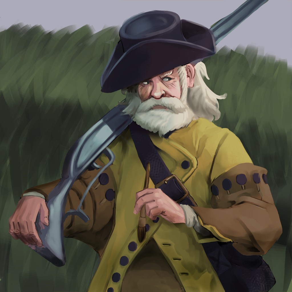 warrior0night's tweet photo. Here is an old #portrait i made! I really proud of this artwork, it is one of the first digital painting i made with textures! I think of him as an old revolutionary in a TTRPG campaing, What do you think? #art #mosketeer #DnD #pathfinder https://t.co/nPJdRAduEw