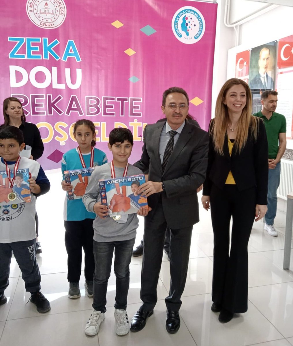 Denizli İl MEM tarafından düzenlenen Zeka Oyunları Turnuvasında öğrencilerimiz  5 madalya kazandı. Katkı sunan herkese teşekkür ederiz. 
#BİZİMEKİP
<a href="/denizlimem/">Denizli İl Millî Eğitim Müdürlüğü</a> 
<a href="/ekicis20/">Süleyman EKİCİ</a> 
<a href="/kale_ybo/">Kale Cumhuriyet Yatılı Bölge Ortaokulu</a> 
<a href="/yatuhurriyetilk/">Ya-Tu Otomotiv Hürriyet İlkokulu</a> 
<a href="/kalekemalaraci/">Mehmet ve Kemal Aracı İO</a> 
<a href="/UlasTonka/">Ulaş Tonka</a> 
<a href="/Huseyintekin200/">Hüseyin Tekin</a> 
<a href="/msalihsaginc/">Mehmet Salih SAĞINÇ🇹🇷</a> 
<a href="/BaylavliMehmet/">Mehmet BAYLAVLI</a>