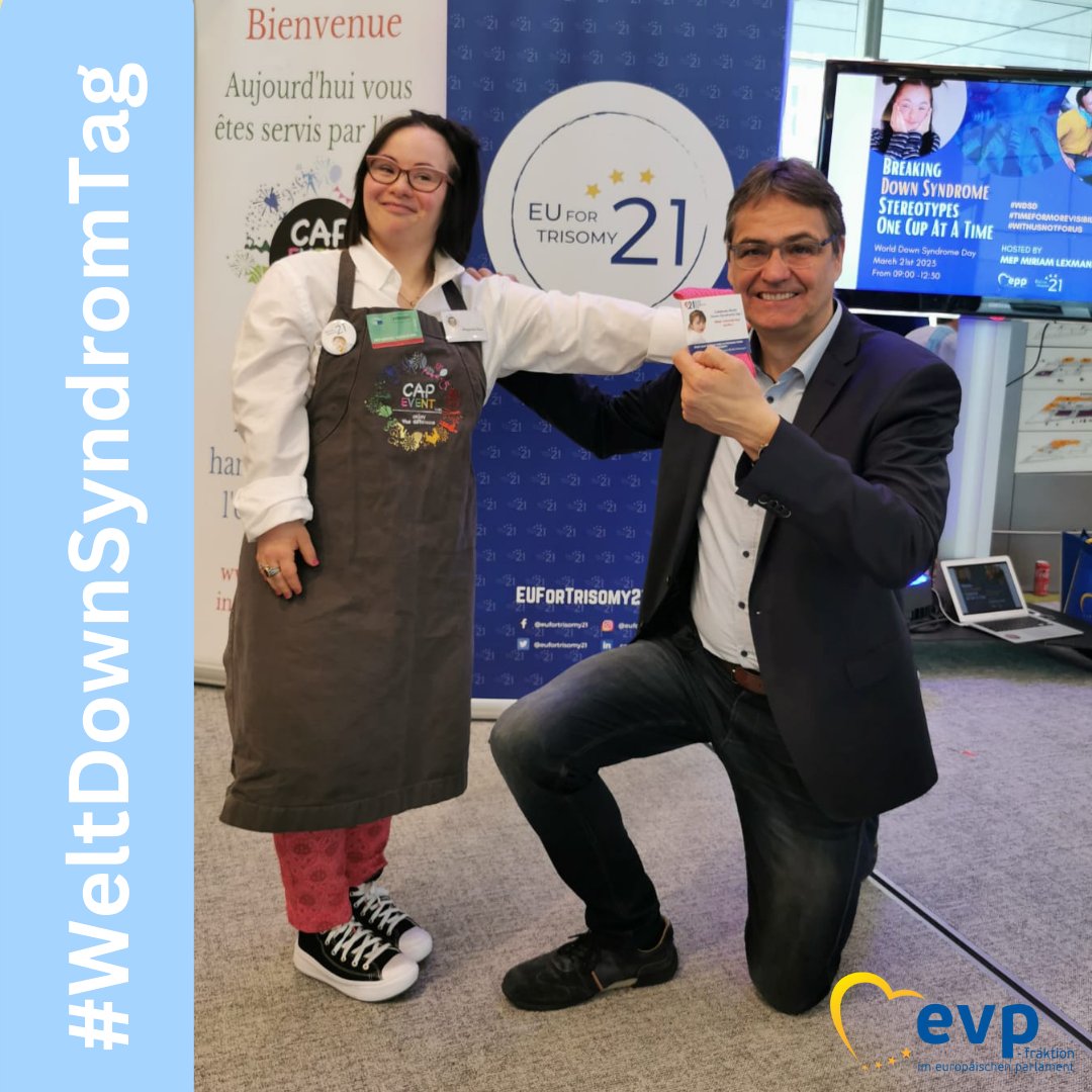 peterliese's tweet photo. #WeltDownSyndromTag!
Menschen, die das 21. Chromosom 3-fach haben liegen mir sehr am Herzen. Wir müssen hier Hindernisse beseitigen. Menschen mit Down-Syndrom sind nicht behindert, sondern sie werden behindert #WorldDownSyndromeDay #TimeForMoreVisibility #WDSD23 #WithUsNotForUs https://t.co/4I69XzwAGh