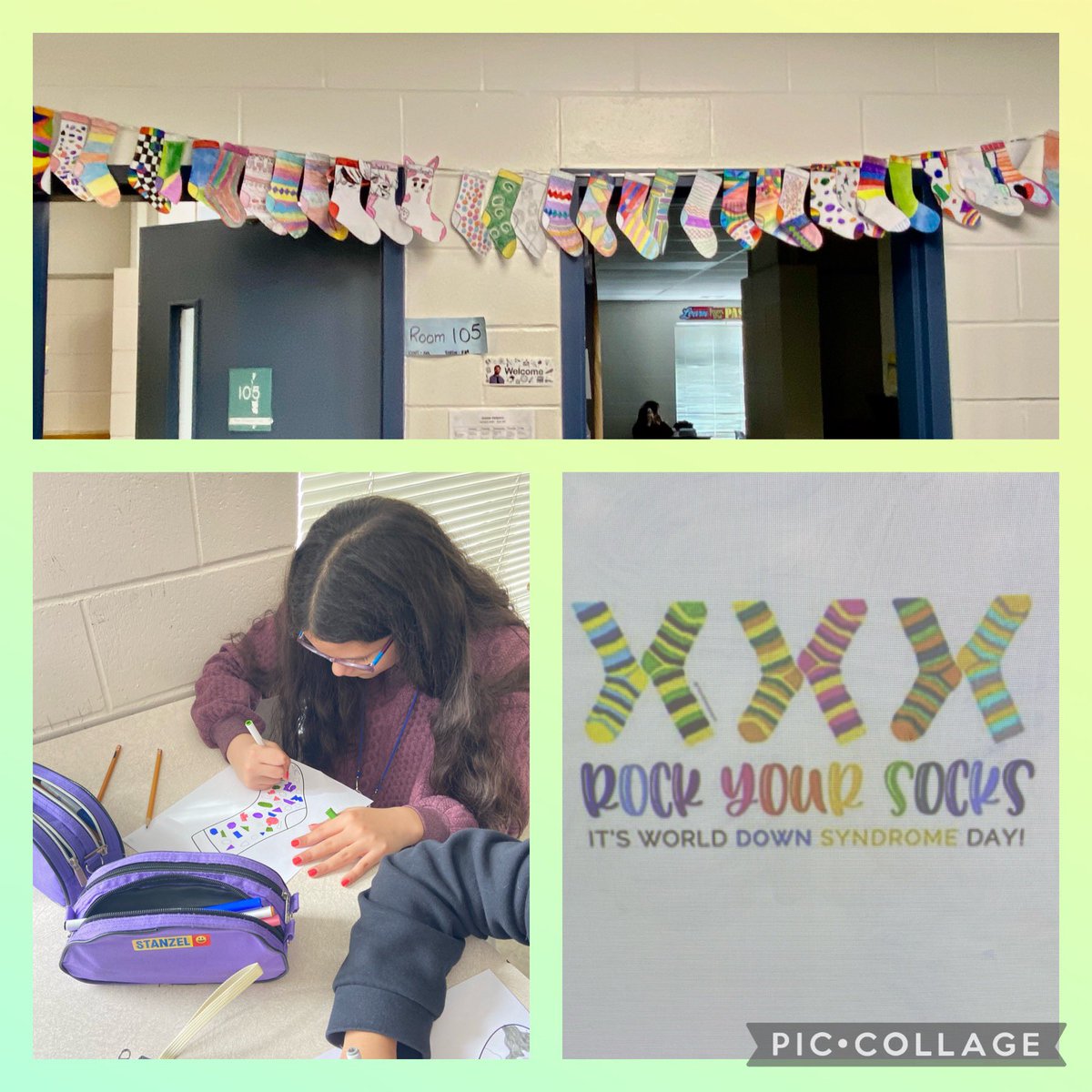 SKentsclassroom's tweet photo. We Rocked our Socks in Grade 6 today in support of World Down Syndrome Day! @AssisiOCSB @mrboddysclass #ocsb #worlddownsyndromeday https://t.co/DVuf5BsUg2