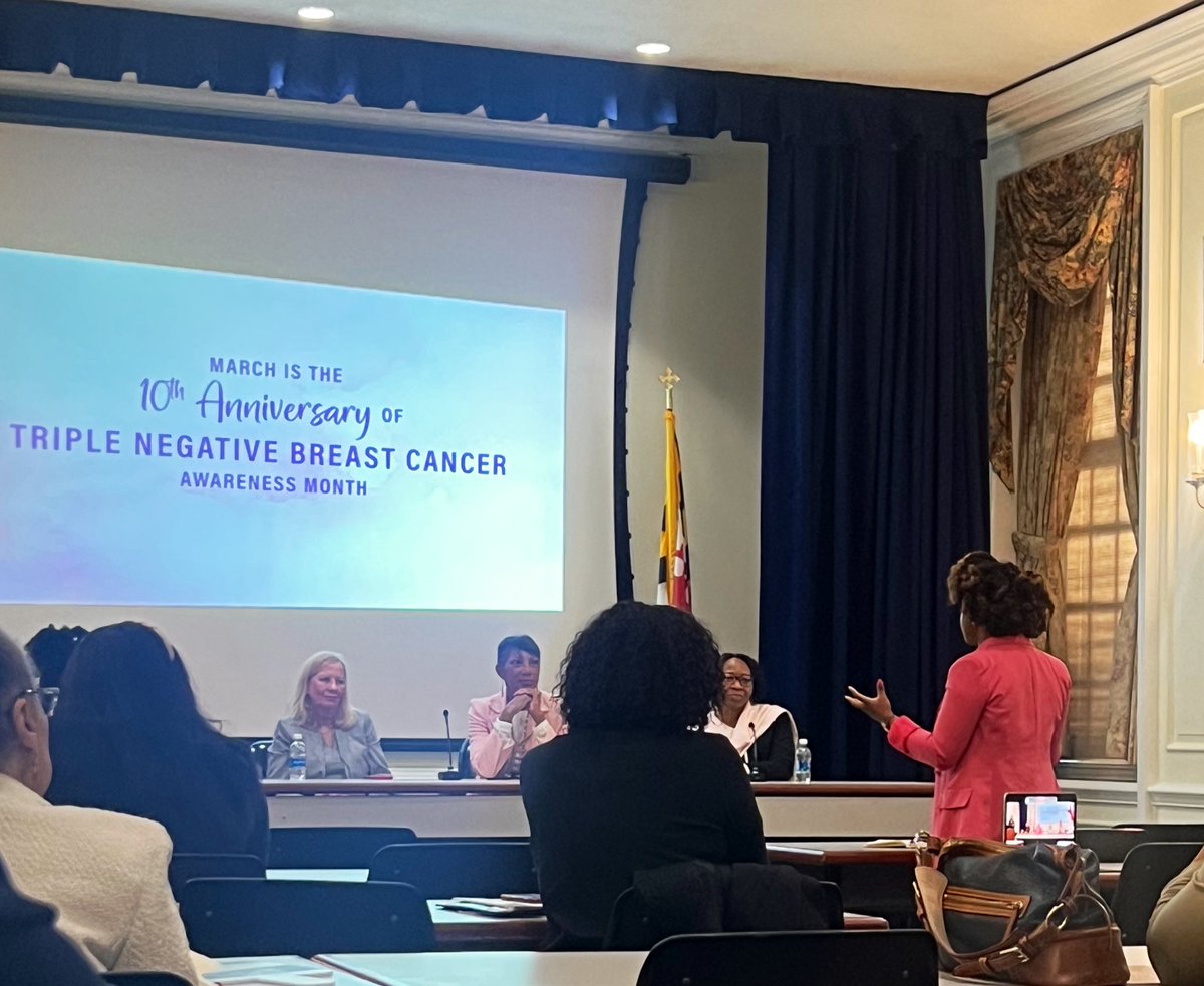 BlackCaucusMD's tweet photo. Such an informative event on Triple Negative Breast Cancer, a disease that disproportionately impacts African-American women.
Raising awareness is a critical step to reduce disparities in diagnosis and decrease the risk of mortality in the Black community. #TNBCAwareness https://t.co/myrNVo5fK4