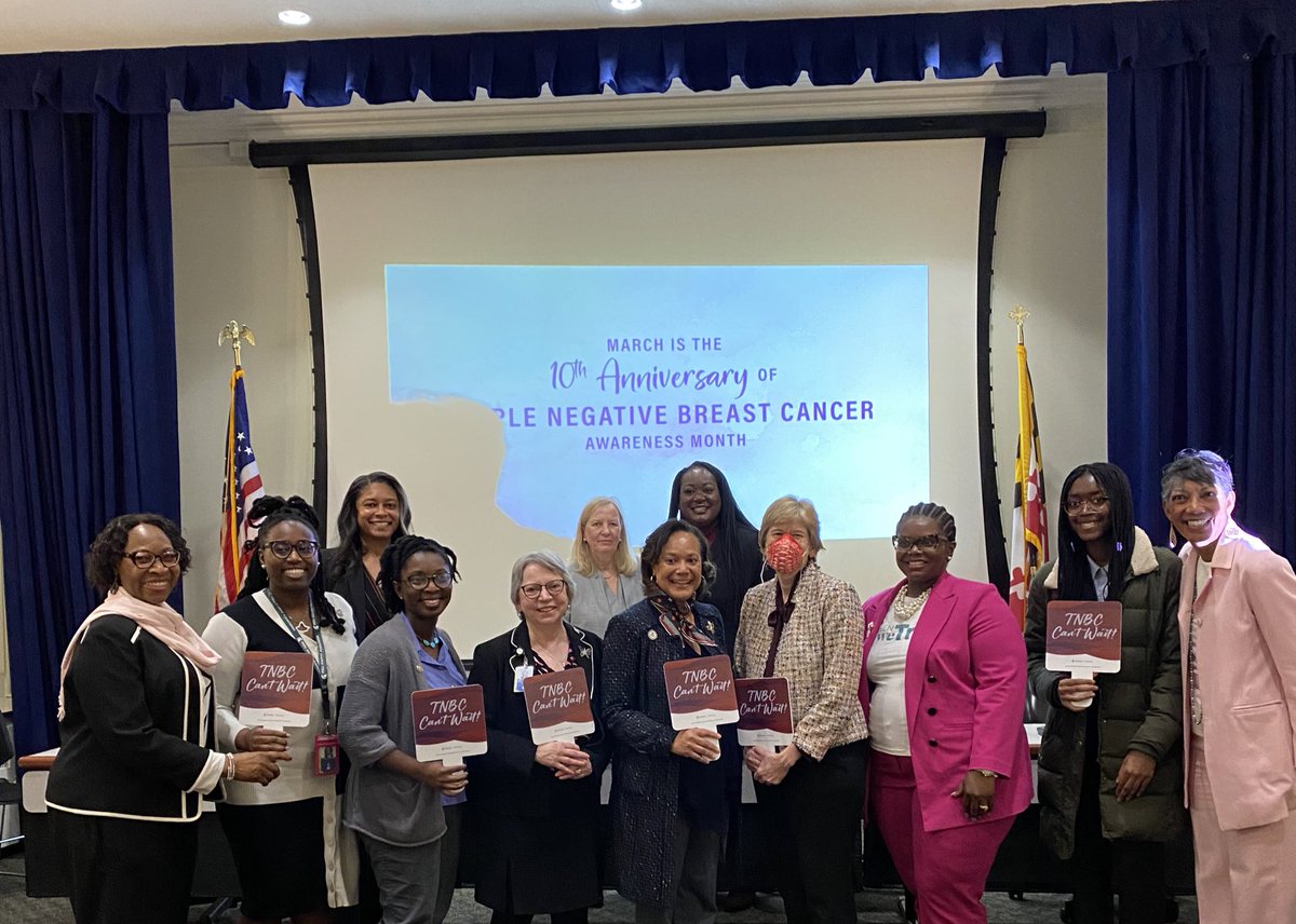 BlackCaucusMD's tweet photo. Such an informative event on Triple Negative Breast Cancer, a disease that disproportionately impacts African-American women.
Raising awareness is a critical step to reduce disparities in diagnosis and decrease the risk of mortality in the Black community. #TNBCAwareness https://t.co/myrNVo5fK4
