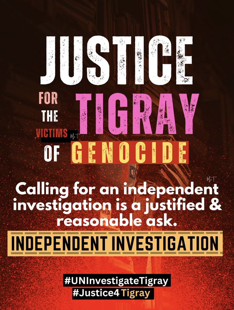 The world is not fair when war criminals like @AbiyAhmed & @IsaiasAfwerki are allowed to commit atrocities against the Tigray people with impunity. #WarCrimes #TigrayCantWait @SecBlinken @BradSherman @UNHumanRights @IntlCrimCourt @UNGeneva @POTUS @amnesty @_AfricanUnion @hrw