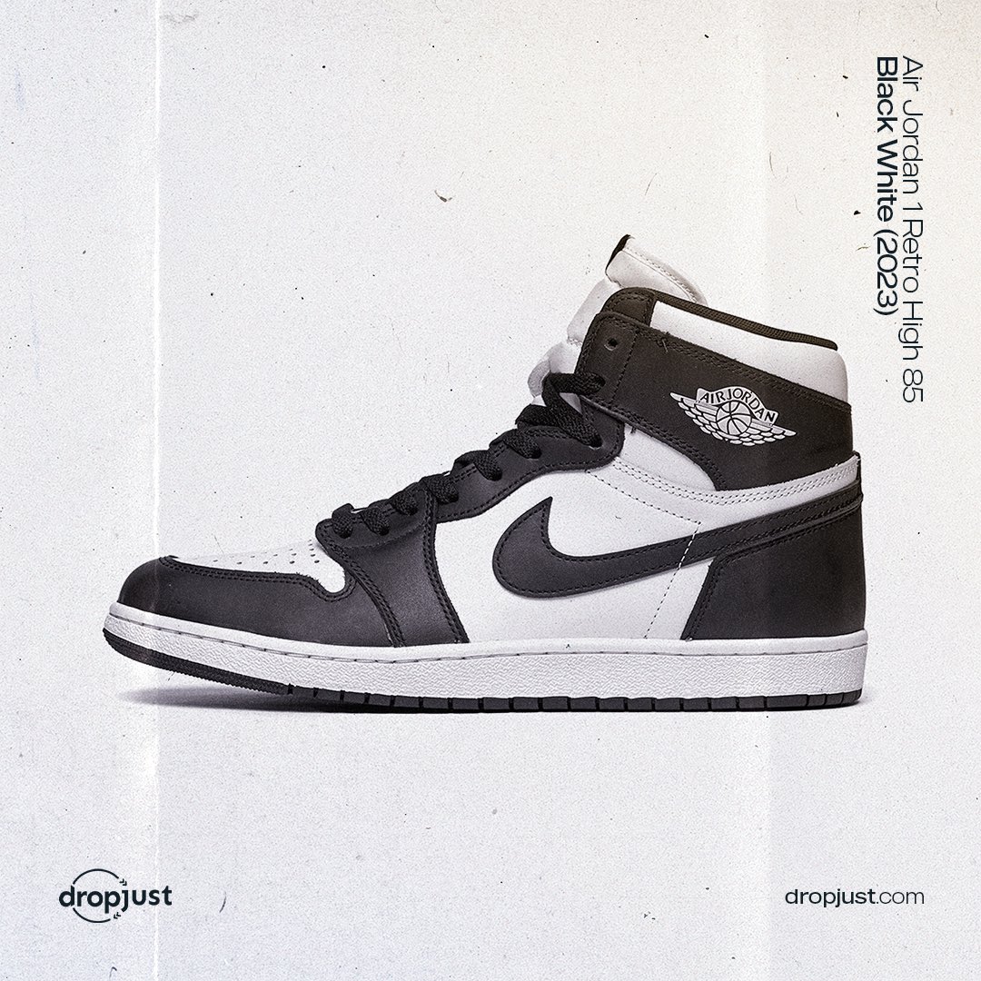 Dropjustcom's tweet photo. Michael Jordan'ın imzasını taşıyan efsanevi sneaker, Air Jordan 1 Retro High 85 Black White. Sen de stilinin bir parçası ol!
•Tüm ürünlerimiz % 100 orijinaldir ve ekibimiz tarafından kontrol edilmektedir.
#dropjust ##sneaker #sneakernews #sneakergallery #airjordan1 https://t.co/DupRgPYKB9