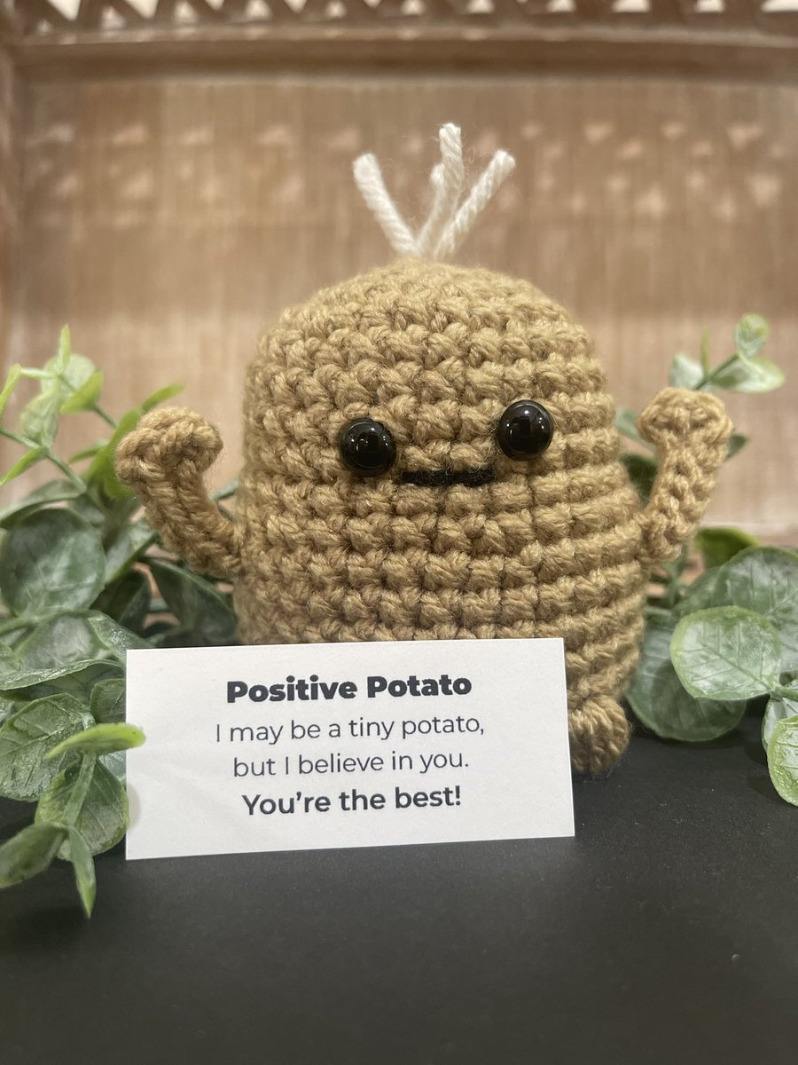 1classyhooker's tweet photo. Selling little positive potatoes and more to help my daughter with an international softball 🥎 trip! Check it out: https://t.co/sQZqUYXQP1
#positivepotato #handmade #fundraiser #believe #positivevibes #madeinnebraska #shoplocal #softball #crochet #crafts #potato #vegetables https://t.co/f3D4szWpWR