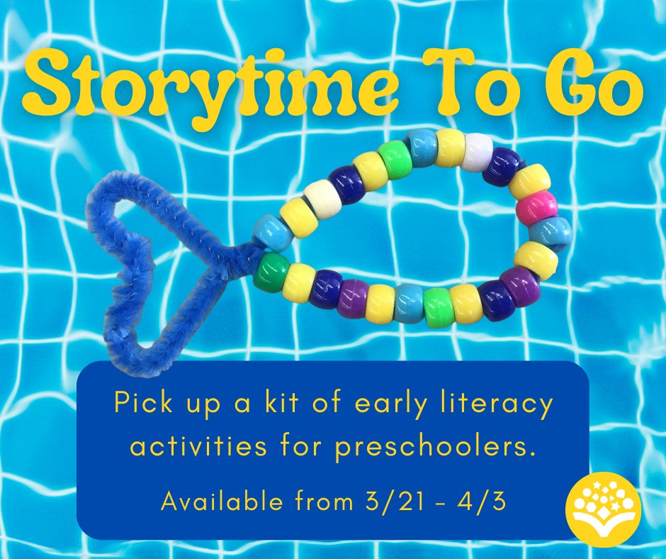 SheldonLibrary's tweet image. Swim on into the library to pick up an early literacy kit! 

#SheldonIowa #preschool
