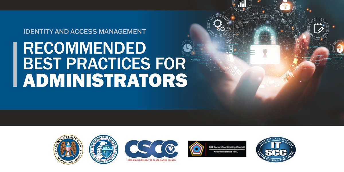 CISAgov's tweet photo. Cyber Best Practices Guidance from Enduring Security Framework (ESF) provides actionable recommendations for Administrators to better secure systems from threats to Identity and Access Management. With @NSACyber, we encourage organizations to review: https://t.co/ONqa3shknO https://t.co/qxGC65goPx