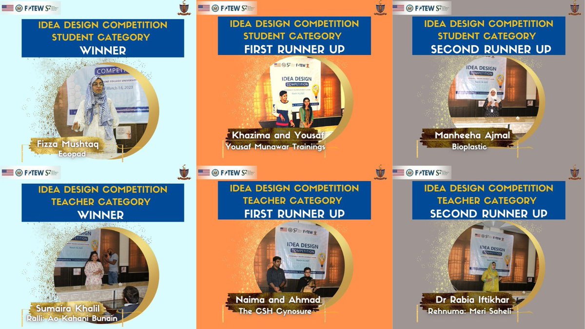 Prof Dr Asghar Zaidi (@zaidia) on Twitter photo Congratulation to all the Winners of Idea Design Competition by <a href="/ShaoorF/">Shaoor Foundation for Education & Awareness</a> at <a href="/gcuniversitylhr/">GC University Lahore</a>
Women led startups from <a href="/GcuWDC/">GCU-Women Development Centre</a> and <a href="/GCULBIC/">GCU Business Incubation Centre</a> have won prizes to scale up their innovative ideas, fostering inclusive growth and entrepreneurship <a href="/gcuniversitylhr/">GC University Lahore</a> Congratulation to all the Winners of Idea Design Competition by <a href="/ShaoorF/">Shaoor Foundation for Education & Awareness</a> at <a href="/gcuniversitylhr/">GC University Lahore</a>
Women led startups from <a href="/GcuWDC/">GCU-Women Development Centre</a> and <a href="/GCULBIC/">GCU Business Incubation Centre</a> have won prizes to scale up their innovative ideas, fostering inclusive growth and entrepreneurship <a href="/gcuniversitylhr/">GC University Lahore</a>