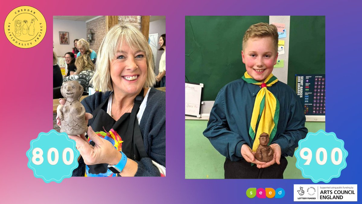 cheddariproject's tweet photo. Yes we are that close! But how close to 1,000 figures are we? Go on take a guess, what date will we reach 1,000 figures? #getinvolved #communityart #funstartshere #somerset #makeaguess https://t.co/PCWFx2REEl