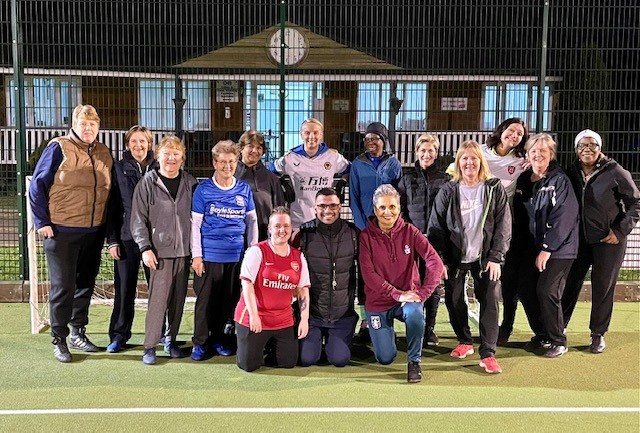 #womenswalkingfootball “Give it a go, it’s fun! I’ve known people who’ve come & have never played football before & they’ve fallen in love with it. It’s a great way to meet people, keep fit and do something you love.” 
#ageuk #over60 #over50 #menopausefitness @BirminghamFA