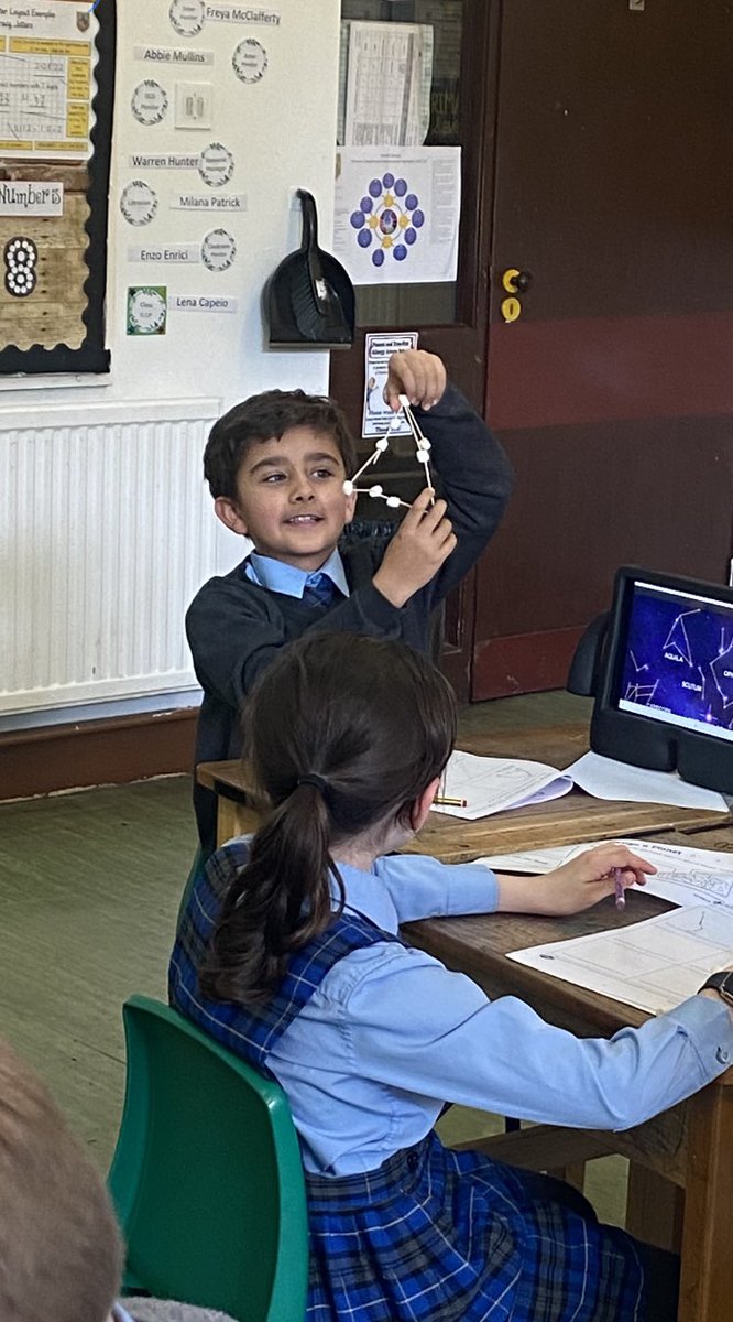 fernhillp5's tweet photo. We enjoyed our #STEMChallenge today during Topic! We researched and then made a variety of common constellations found in the sky, and of course… ate one or two marshmallows in the process!😃 #ThisIsWhereWeBelong #SpaceTopic #Committed 💫🌟✨ https://t.co/gvMpXaXnbm
