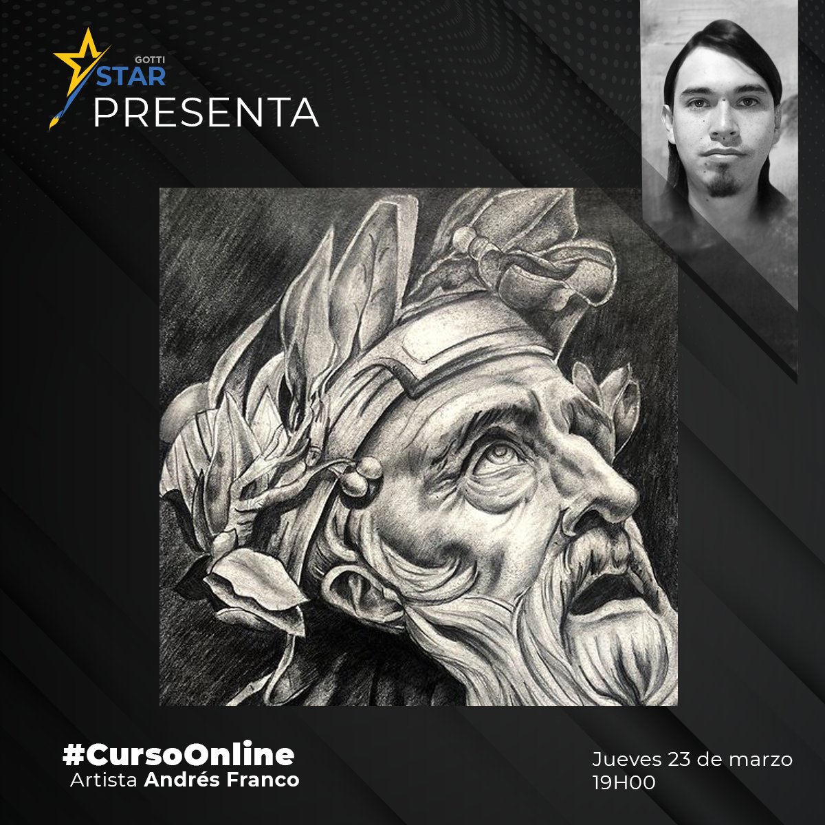 ClubGotti's tweet photo. GOTTI STAR te invita a su #CursoOnline Pintando con lápices de colores y las Estrellas con el artista Andrés Franco @andison83 e invitado de lujo
Fecha Este Jueves - 19h00
#GiottoLyraEcuador #AprenderTransforma #cursosonlineecuador #cursosonline #arte #tendencias #cursodepintura https://t.co/LPvR5Vtguy