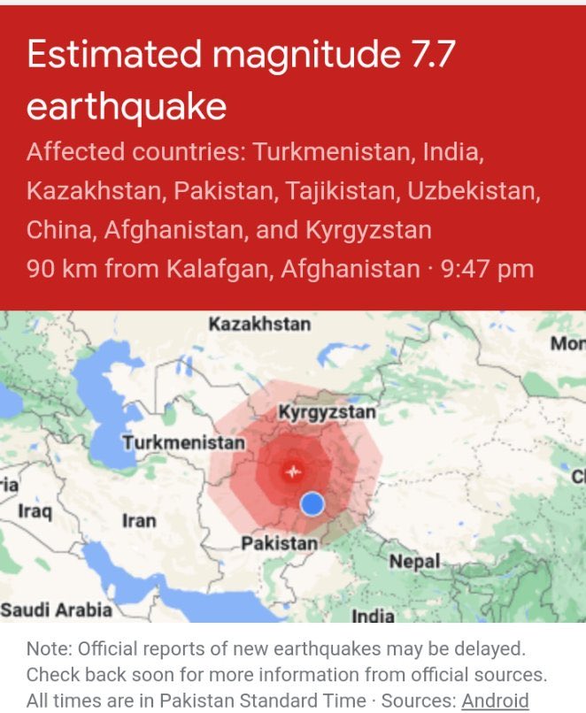 OrakzaiMA277's tweet photo. #Earthquake #زلزله #زلزله https://t.co/fxwY71bzaC