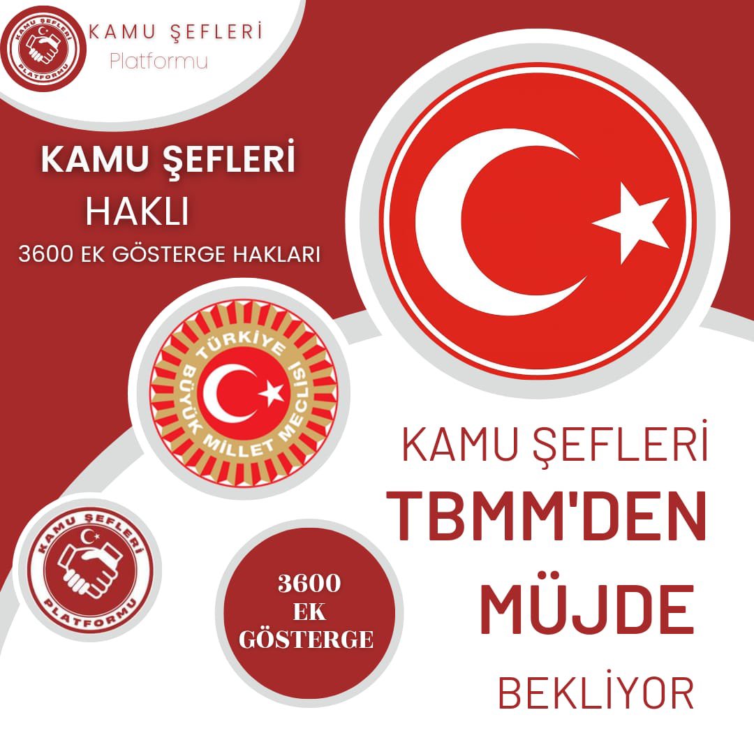 Yönetici #KamuŞefleri olarak 
Cumhurittifakına Sesleniyoruz !
TBMM seçimler için tatile girmeden önce 3600 ek gösterge kanunundaki eksiklikler giderilmeli ve ilk Torba Yasa da 3600 ek gösterge Şef kadrosuna mutlaka verilmelidir..
<a href="/RTErdogan/">Recep Tayyip Erdoğan</a>
<a href="/fuatoktay/">Fuat Oktay</a> 
<a href="/mustafaelitas/">Mustafa Elitaş</a>
<a href="/_aliyalcin_/">Ali YALÇIN</a>