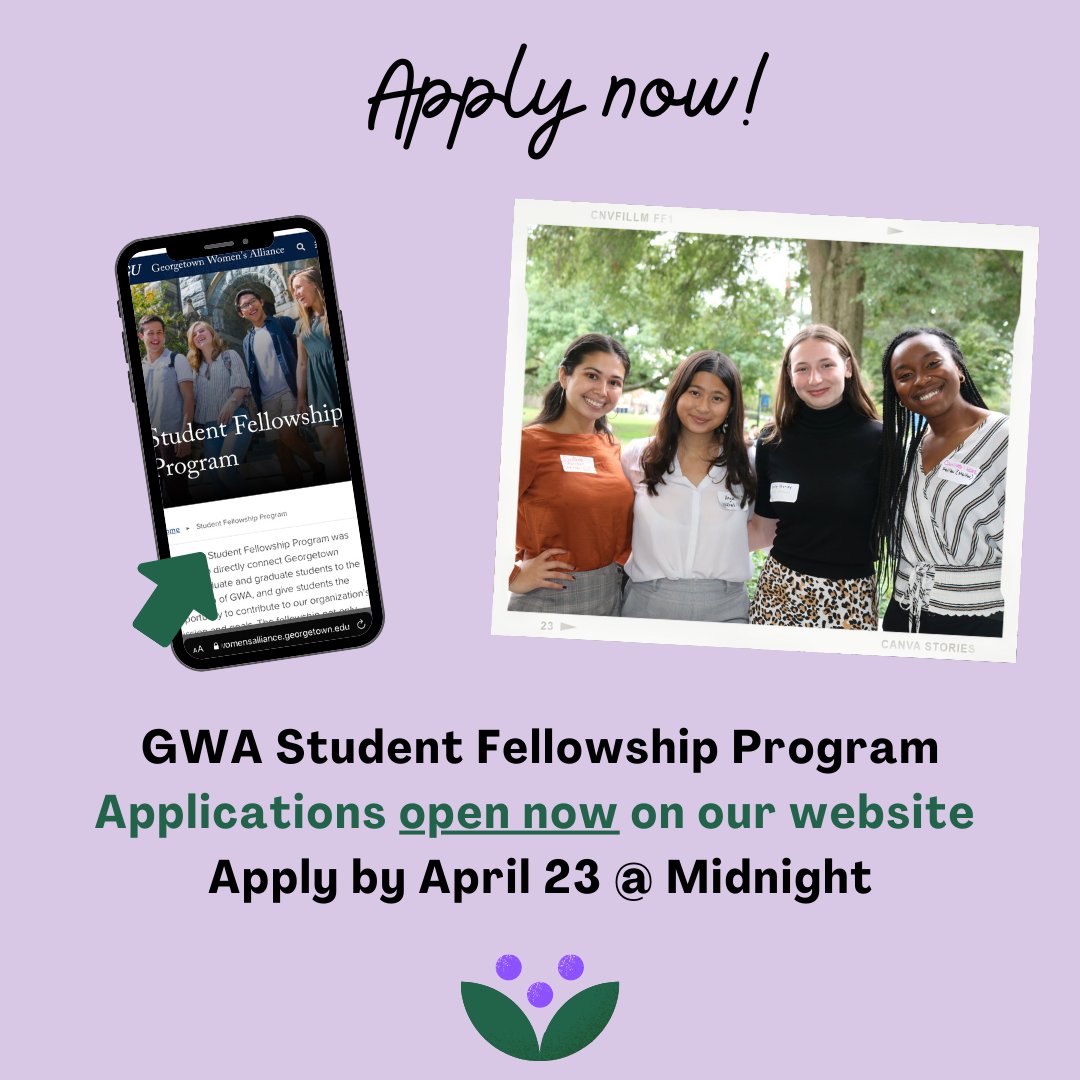 Georgetown University Women's Alliance (GWA) tweet media